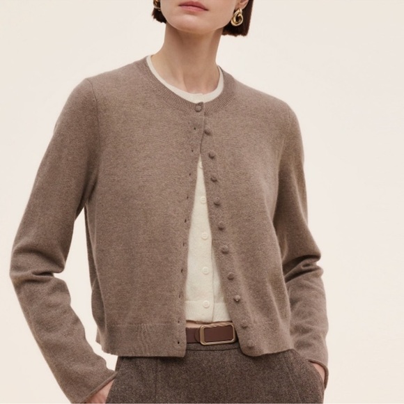 Goelia Cashmere Layered Cardigan - Picture 1 of 7